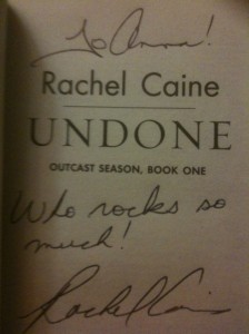 Yay! Rachel Caine Thinks I'm Awesome!