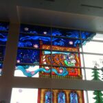Right edge of the mural in the Sea-Tac airport Right edge of the mural in the Sea-Tac airport