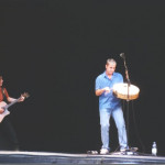 Alan (chanting): "... word up in the house, everybody give up for Séan McCann and the mean bodhran in the house..."
Séan: <thump THUMP THUMP thump thump thump> "Aww, now, Alan, it's really a rather NICE bodhran, I think."