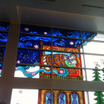 Right edge of the mural in the Sea-Tac airport Right edge of the mural in the Sea-Tac airport