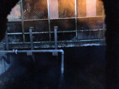 Through the Wall of the Pumphouse Through the Wall of the Pumphouse