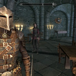 Delga in Heavy Dawnguard Armor Delga in Heavy Dawnguard Armor