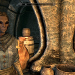 Merawen in Blue Dunmer Outfit Merawen in Blue Dunmer Outfit